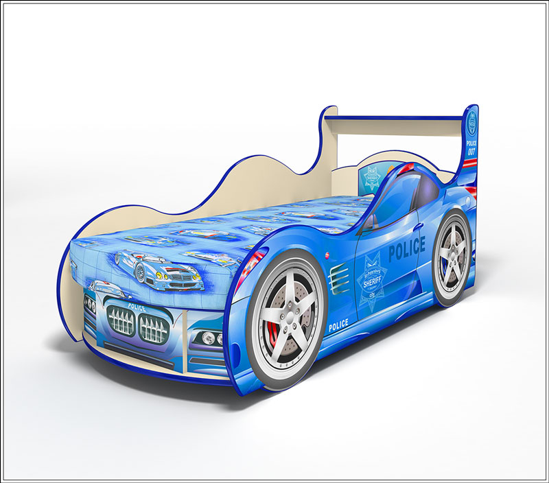 Кровать-машина Полиция без ящика