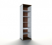 шкаф в гостиную узкий с стеклом