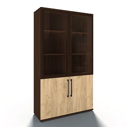 Шкаф-витрина 2-ств. 4-дв. Чили, проф. МДФ