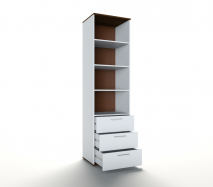 шкаф витрина с ящиками