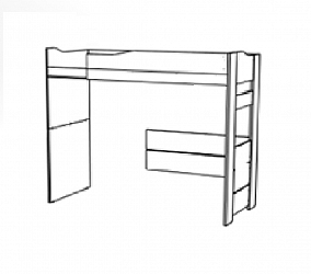 основание кровати чердака