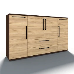 Комод Чили 4-дверный, 4 ящика