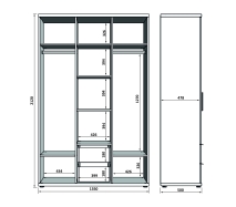 шкаф трехстворчатый