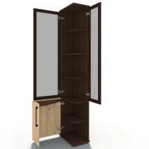 Консоль Чили угловая, фасад стекло, проф. МДФ