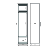 шкаф одностворчатый