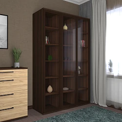 Шкаф-витрина 3-ств. Чили, проф. МДФ, полка