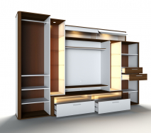 стенка в гостиной