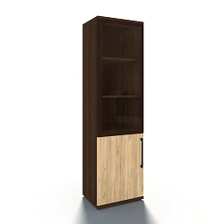 Шкаф-витрина 1-ств. 2-дв. Чили, проф. МДФ