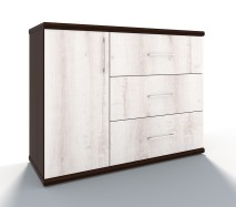 Комод Бали, дверца, 3 ящика