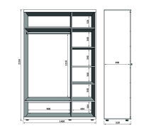 шкаф трехстворчатый