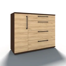 Комод Чили, дверца, 4 ящика