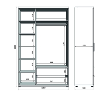 шкаф трехстворчатый