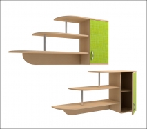 Шкаф навесной Орион-1, с фасадом