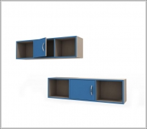 Полка навесная Колибри, с фасадом