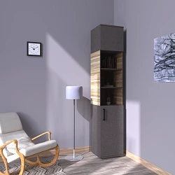 Шкаф-витрина 1 ств. Верона узкий