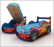 Кровать-машина Тачки с ящиком