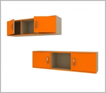 Полка навесная Колибри, 2 фасада