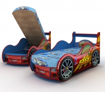 Кровать-машина Тачки с ящиком