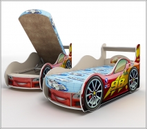 Кровать-машина Тачки с ящиком