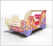 Кровать-карета Принцесса с ламелями