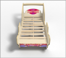 Кровать-карета Принцесса с ламелями