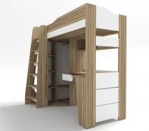 кровать чердак с мебелью