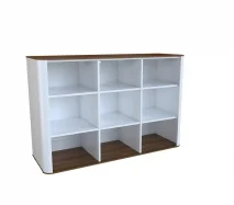 Комод Эвия 3-дв., фасад стекло проф. АЛ+ЛДСП