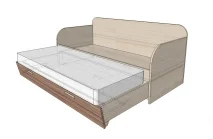 Диван-кровать Орион-1, с доп. спальным местом