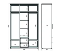 шкаф трехстворчатый