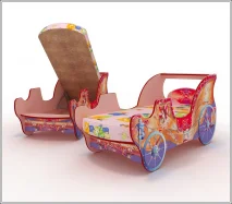 Кровать-карета Принцесса с ящиком