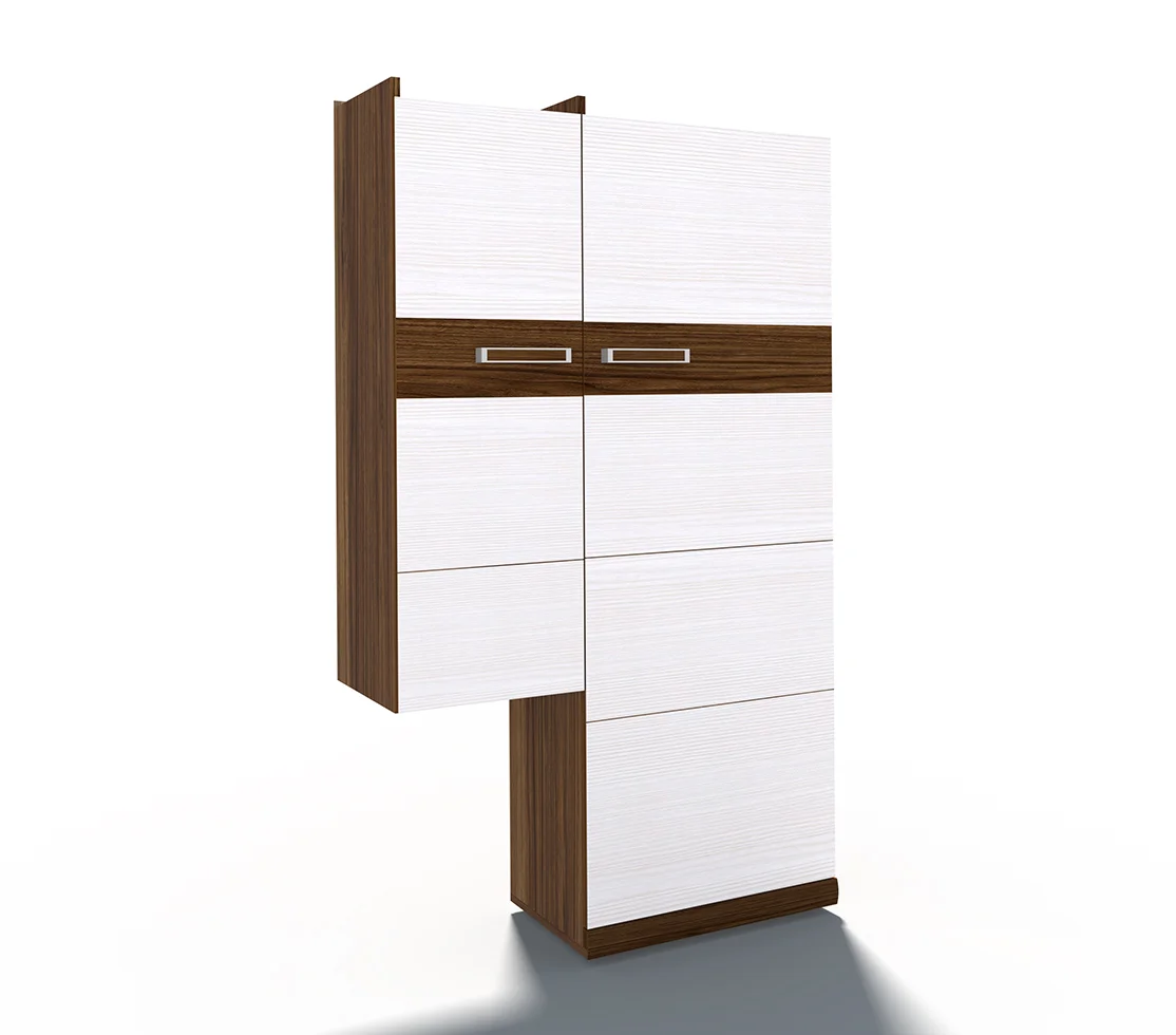 Шкаф-витрина 2-ств. Дрезден, полки