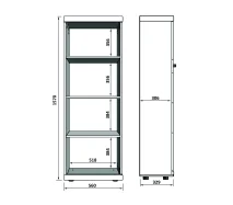 Шкаф-витрина одностворчатый