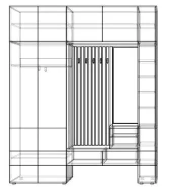 набор из шкафов в коридор