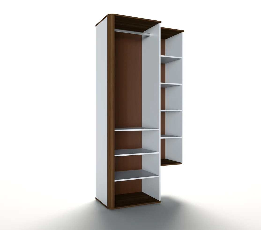 шкаф с узкой витриной