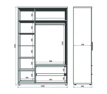 шкаф трехстворчатый
