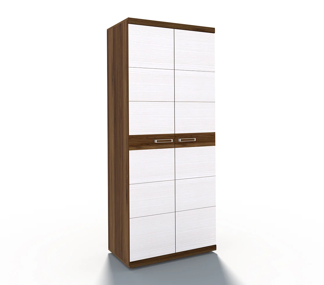 Шкаф 2-ств.глубокий Дрезден, полки, штанга