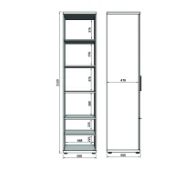 витрина одностворчатая