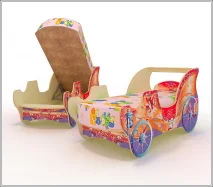 Кровать-карета Принцесса с ящиком