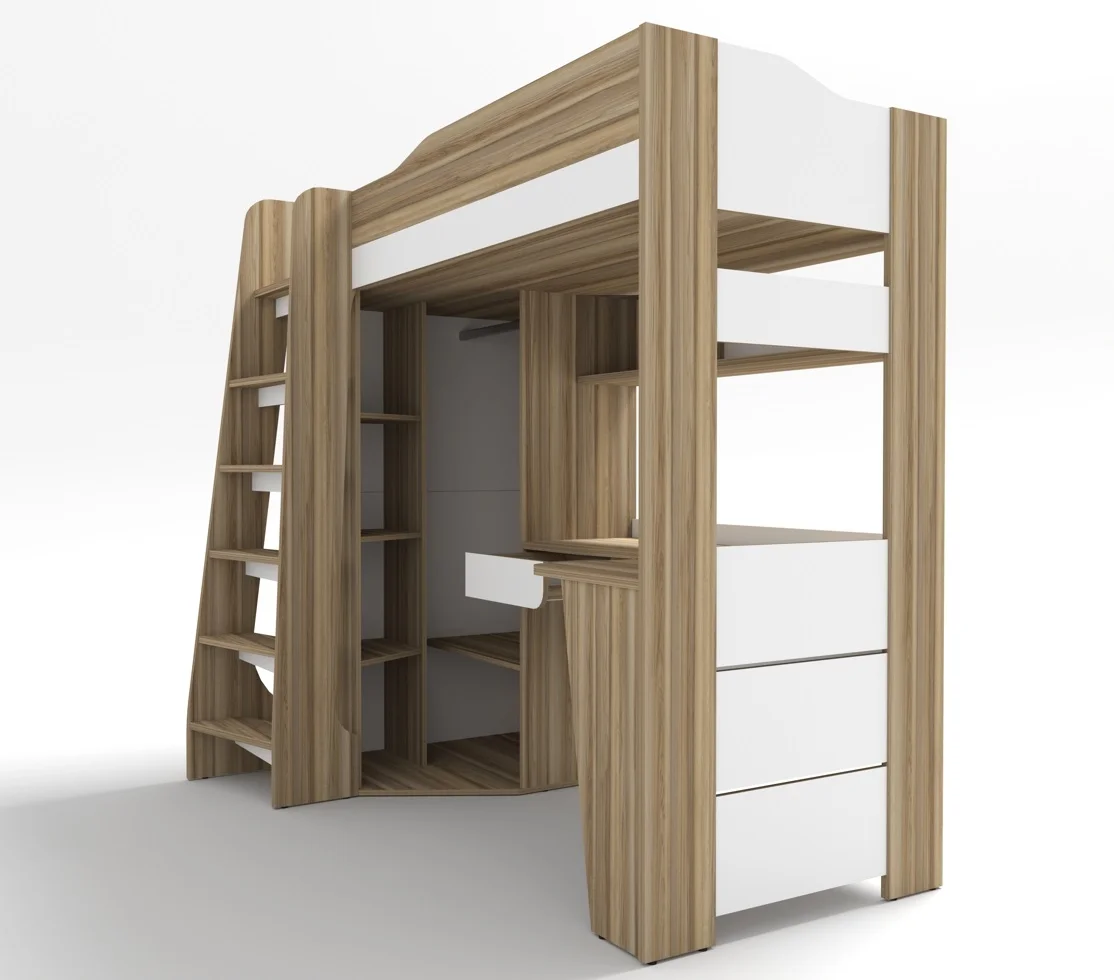 кровать чердак с мебелью